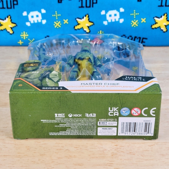Halo Infinite Master Chief with Commando Rifle and Grappleshot Series 3 WCT New - Picture 3 of 7